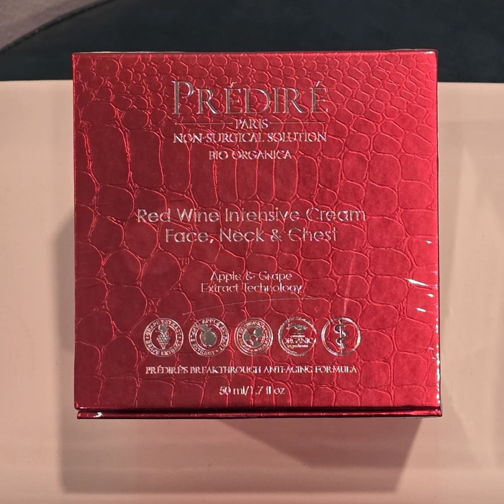 New Sealed Predire Paris Red Wine Intensive Face Neck Chest Cream Non Surgical